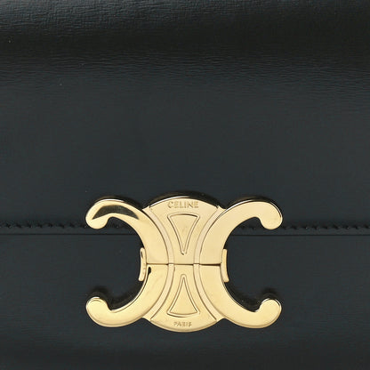 Celine Shiny Calfskin Teen Triomphe Black 8 of 11