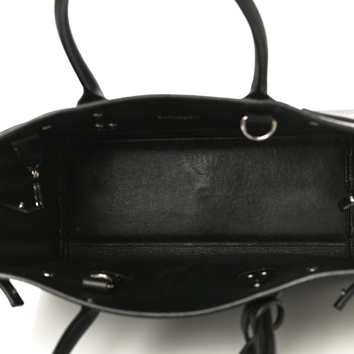 Saint Laurent Grained Calfskin Baby Sac De Jour Black 7 of 14
