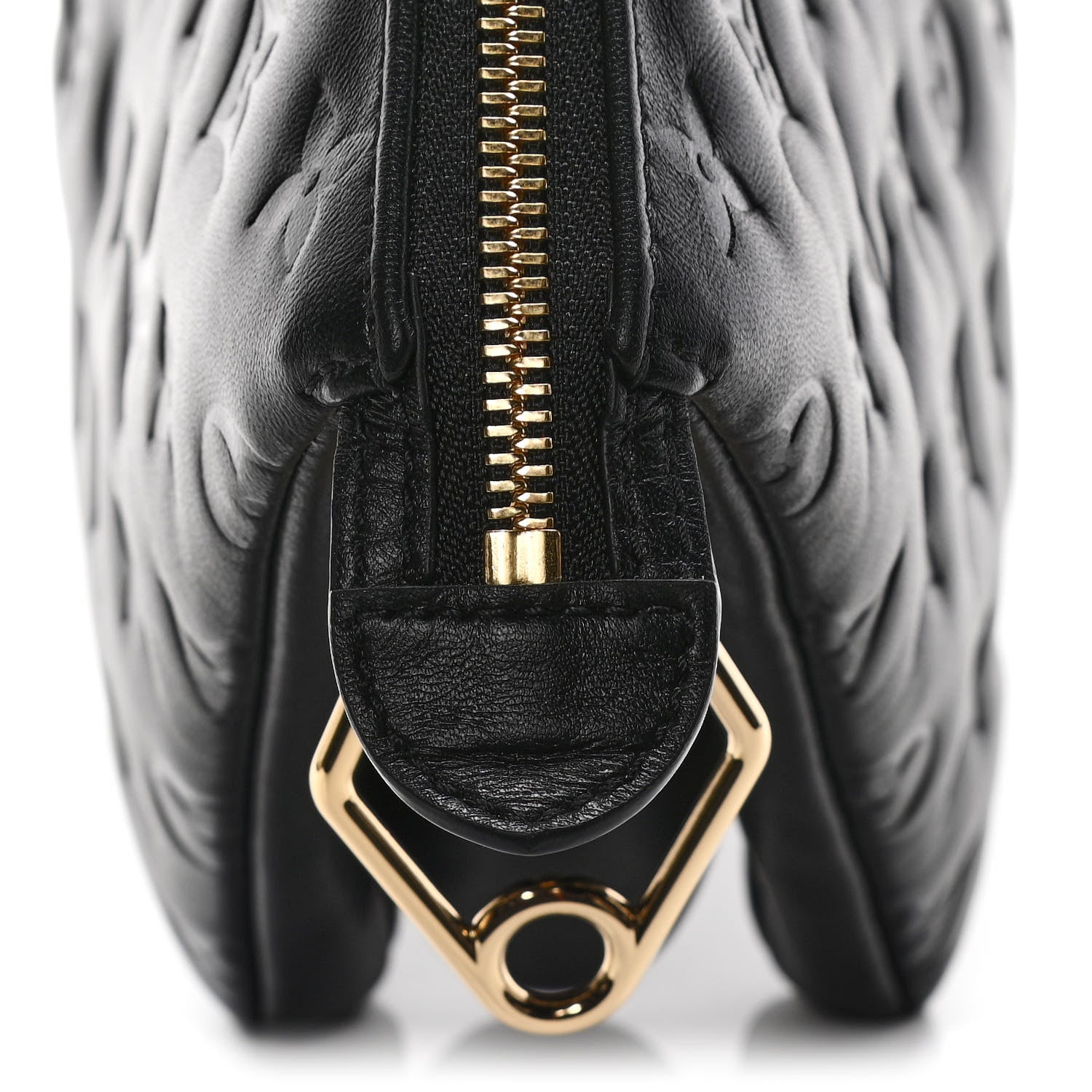 Louis Vuitton Lambskin Embossed Monogram Coussin PM Black 11 of 13