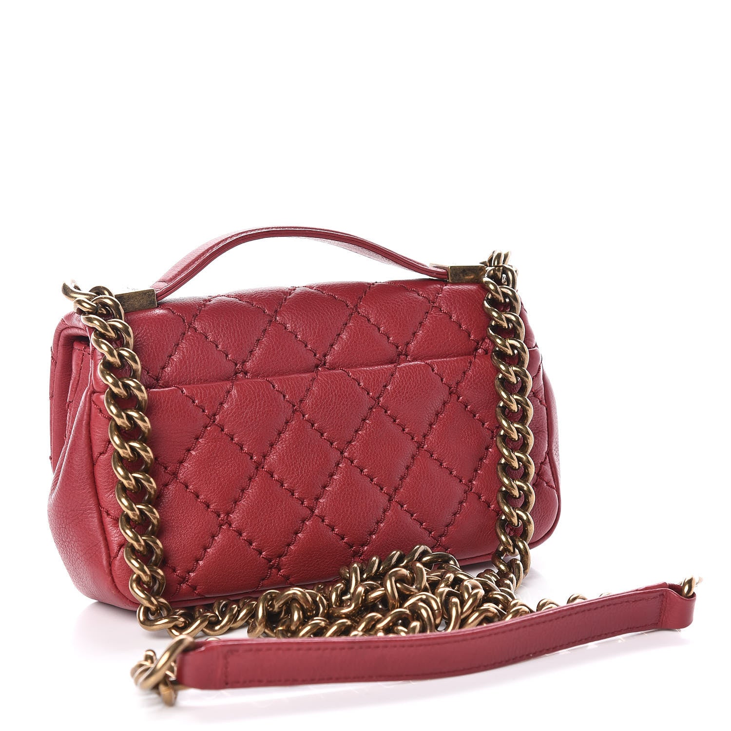 Chanel Calfskin Quilted Mini Urban Day Flap Red 3 of 11