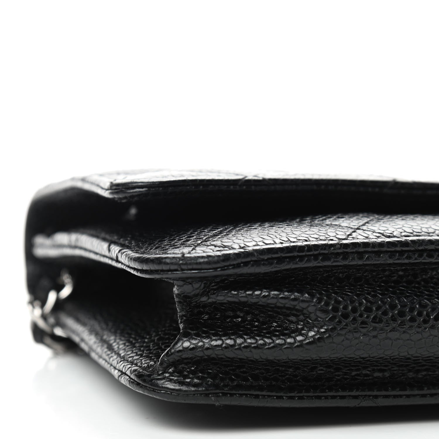Chanel Caviar Quilted Wallet On Chain WOC Black 6 of 10