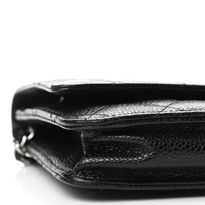 Chanel Caviar Quilted Wallet On Chain WOC Black 6 of 10