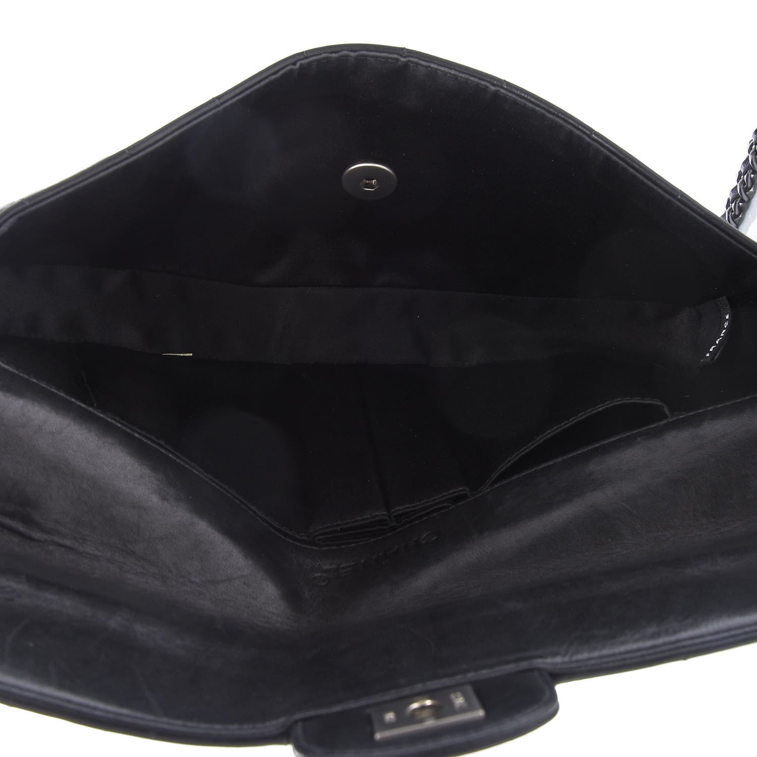 Chanel Lambskin East West Chocolate Bar Flap Black 5 of 10