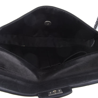 Chanel Lambskin East West Chocolate Bar Flap Black 5 of 10