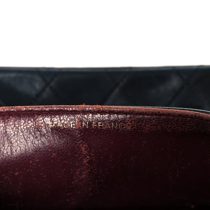 Chanel Lambskin Quilted Medium Double Flap Black 8 of 12