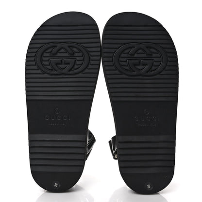 Gucci Rubber Mini Double G Womens Isla Dad Sandals 38 Black 6 of 10