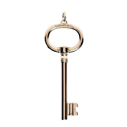 Tiffany 18K Yellow Gold Large Oval Key Pendant 1 of 3