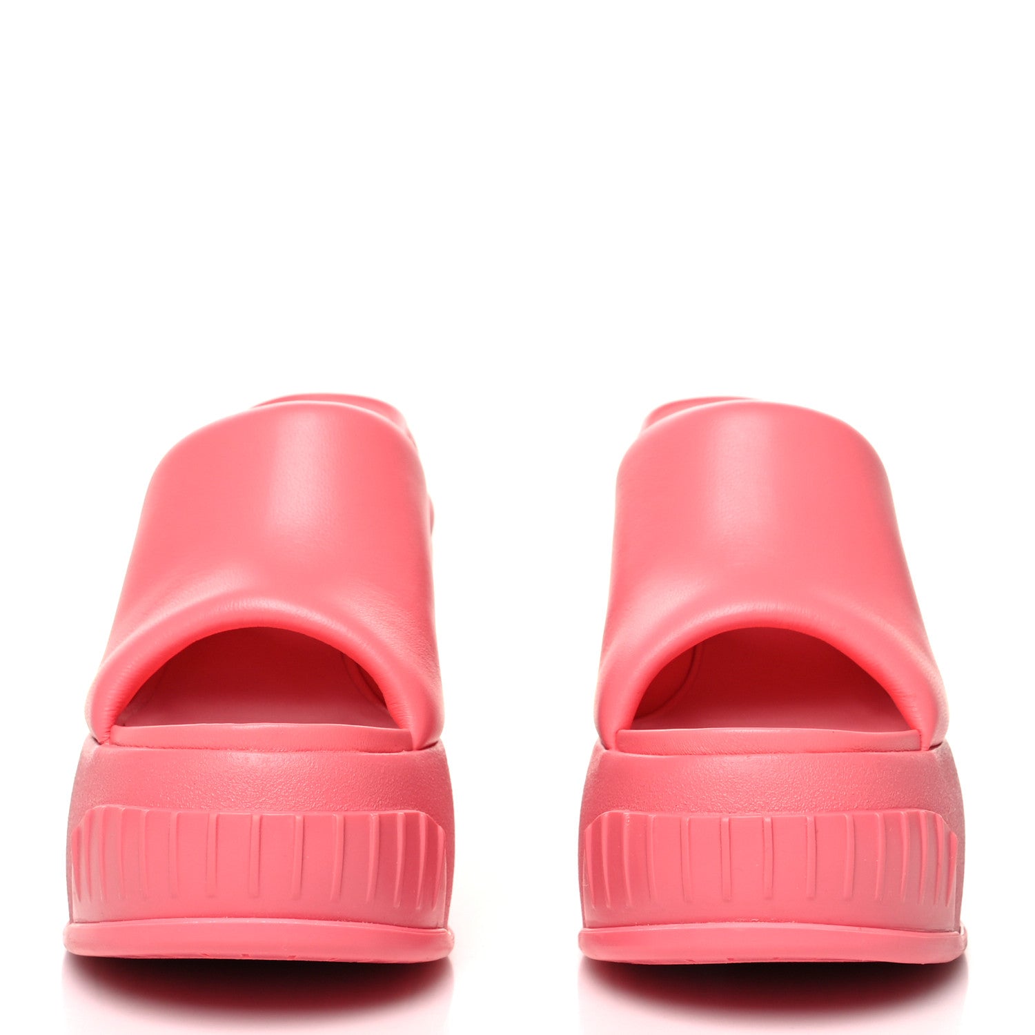 Fendi Nappa Fashion Show Platform 140mm Slide Sandals 37 Pink Dalia 2 of 8
