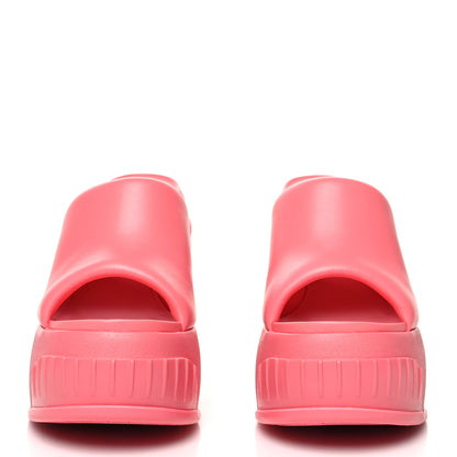 Fendi Nappa Fashion Show Platform 140mm Slide Sandals 37 Pink Dalia 2 of 8