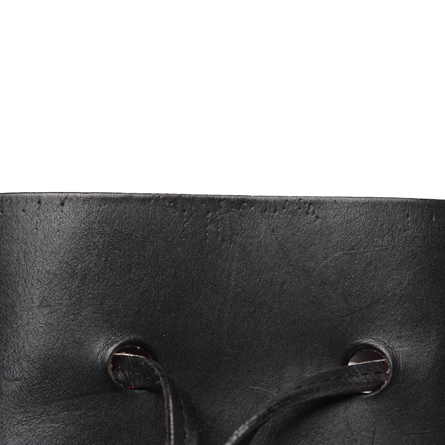 Mansur Gavriel Vegetable Tanned Calfskin Bucket Bag Black Flamma 13 of 16
