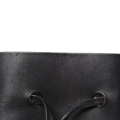 Mansur Gavriel Vegetable Tanned Calfskin Bucket Bag Black Flamma 13 of 16