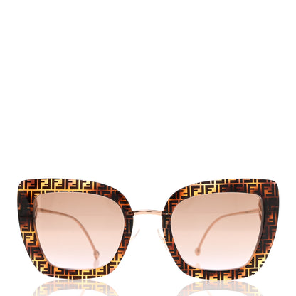 Fendi Acetate Metal F is Fendi FF Square Cat Eye Sunglasses FF 0408/S Havana 2 of 7
