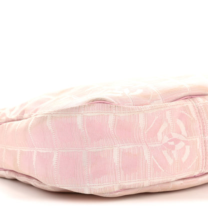 Chanel Nylon Travel Ligne Hobo Pink 9 of 14