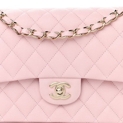 Chanel Caviar Quilted Medium Double Flap Light Pink 8 of 12