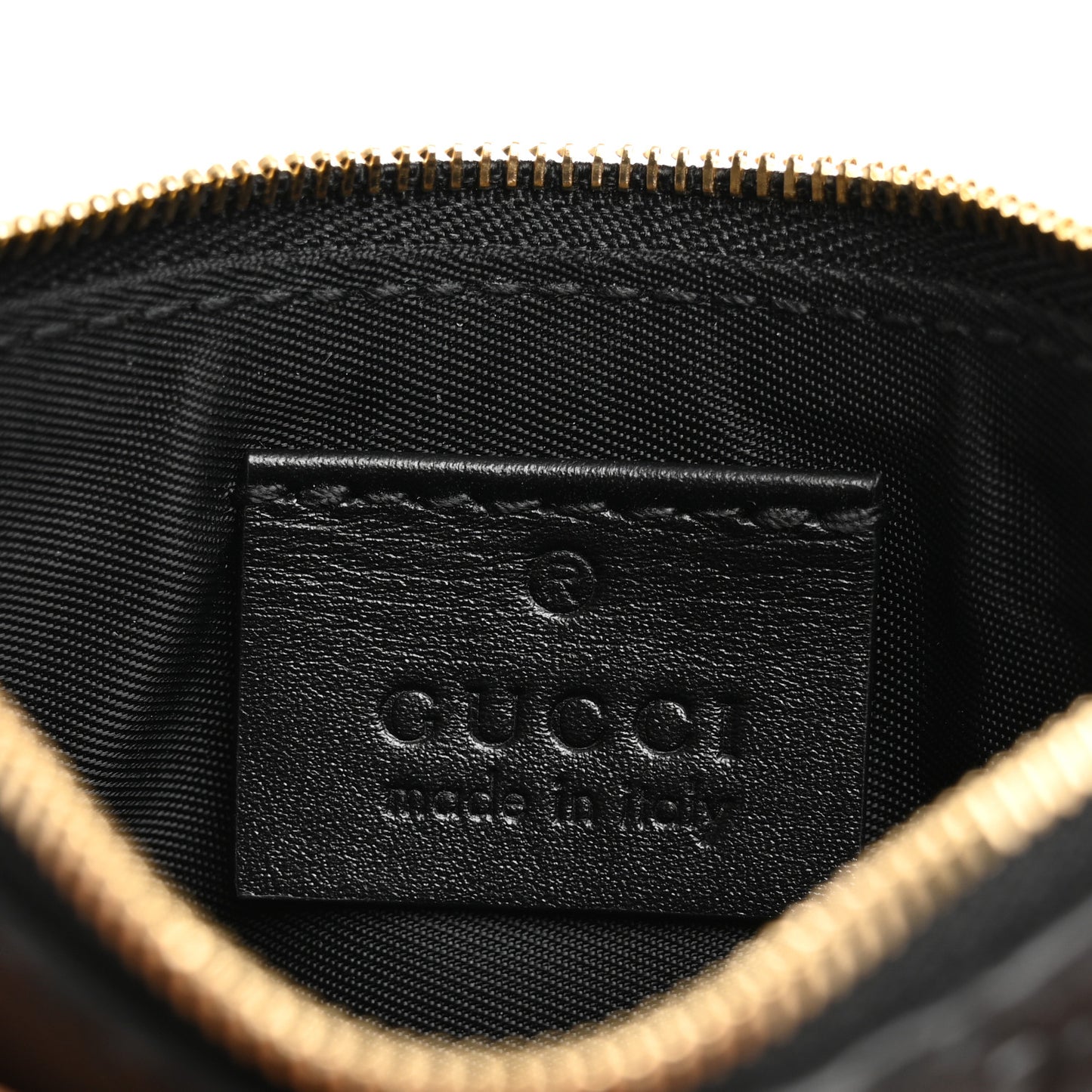 Guccissima Key Case Black