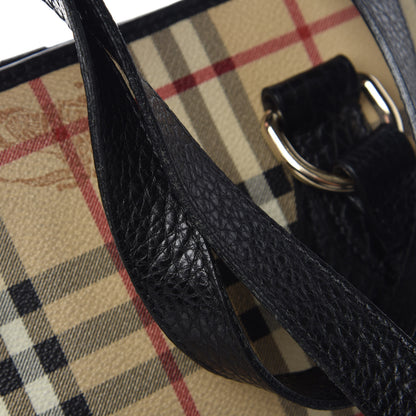 Burberry Haymarket Check Medium Regent Tote Black 17 of 17