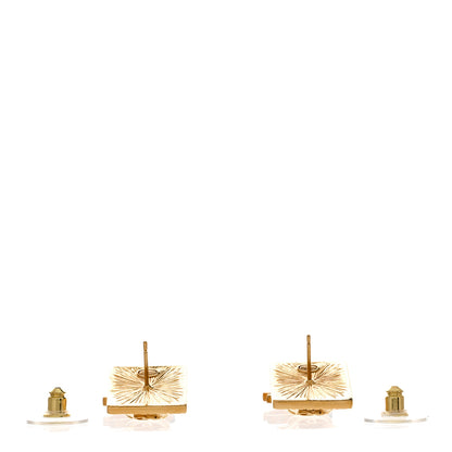 Chanel Metal CC Lion Earrings Gold 3 of 5