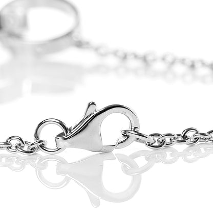 Cartier 18K White Gold Interlocking LOVE Bracelet 4 of 6