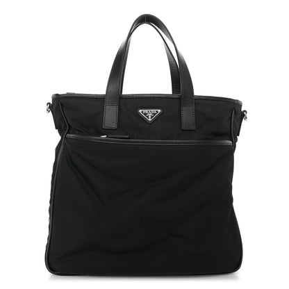 Prada Tessuto Nylon Saffiano Tote Black 1 of 10