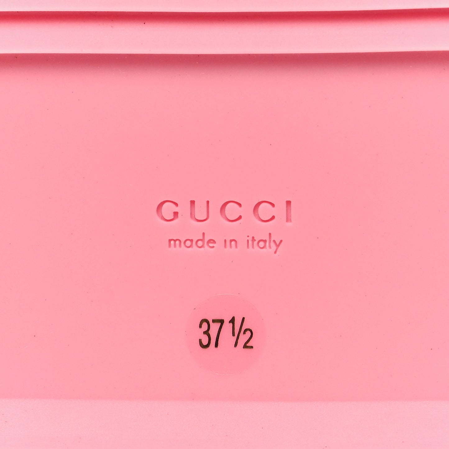 GG Supreme Monogram Granada Kid Angelina Platform 35mm Slingback Sandals 37.5 Cotton Candy Dark Cotton Candy Wild Rose