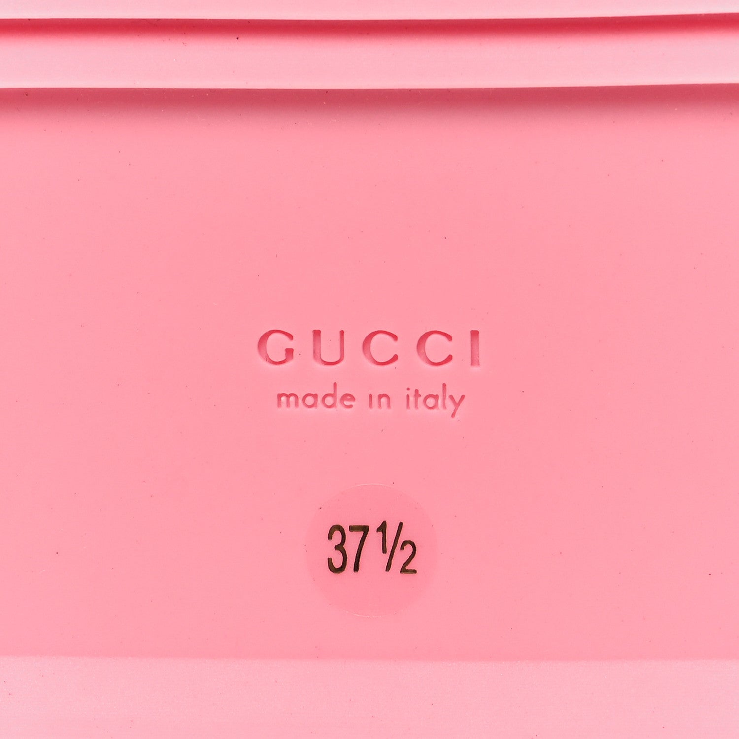 Gucci GG Supreme Monogram Granada Kid Angelina Platform 35mm Slingback Sandals 37.5 Cotton Candy Dark Cotton Candy Wild Rose 7 of 8