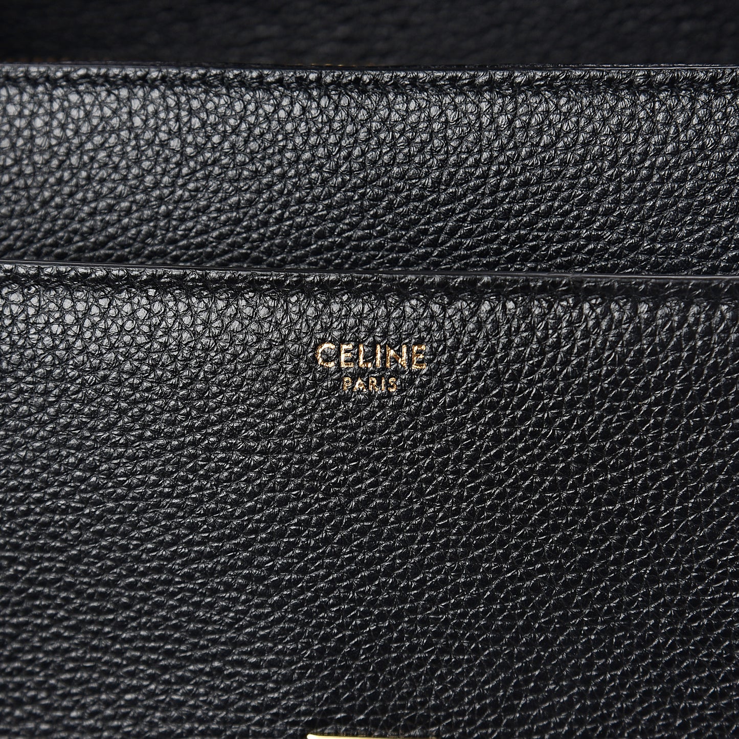 Grained Calfskin Classique 16 Top Handle Bag Black