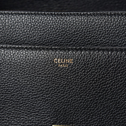 Celine Grained Calfskin Classique 16 Top Handle Bag Black 5 of 8