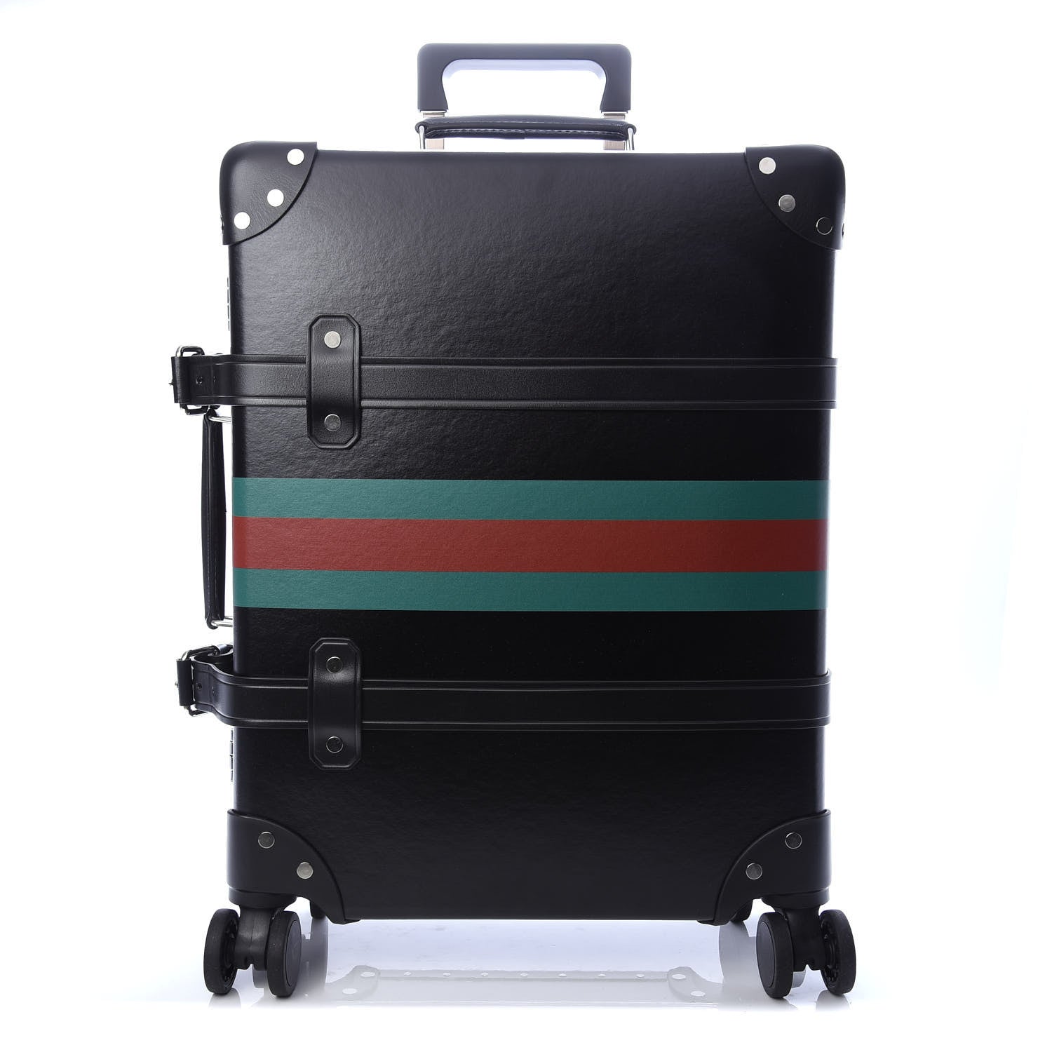 Gucci Calfskin Web Globe-Trotter Carry-On Black 1 of 9