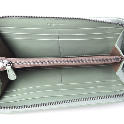 Bottega Veneta Nappa Intrecciato Zip Around Wallet Light Green 5 of 10