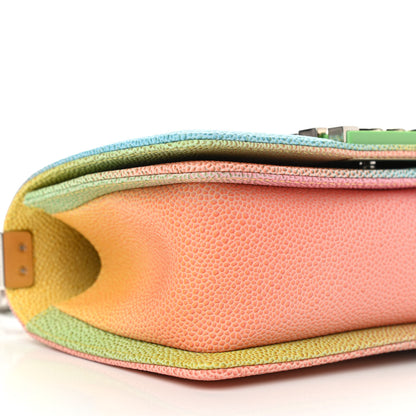 Chanel Caviar Quilted Small Cuba Rainbow Boy Flap Multicolor 8 of 11
