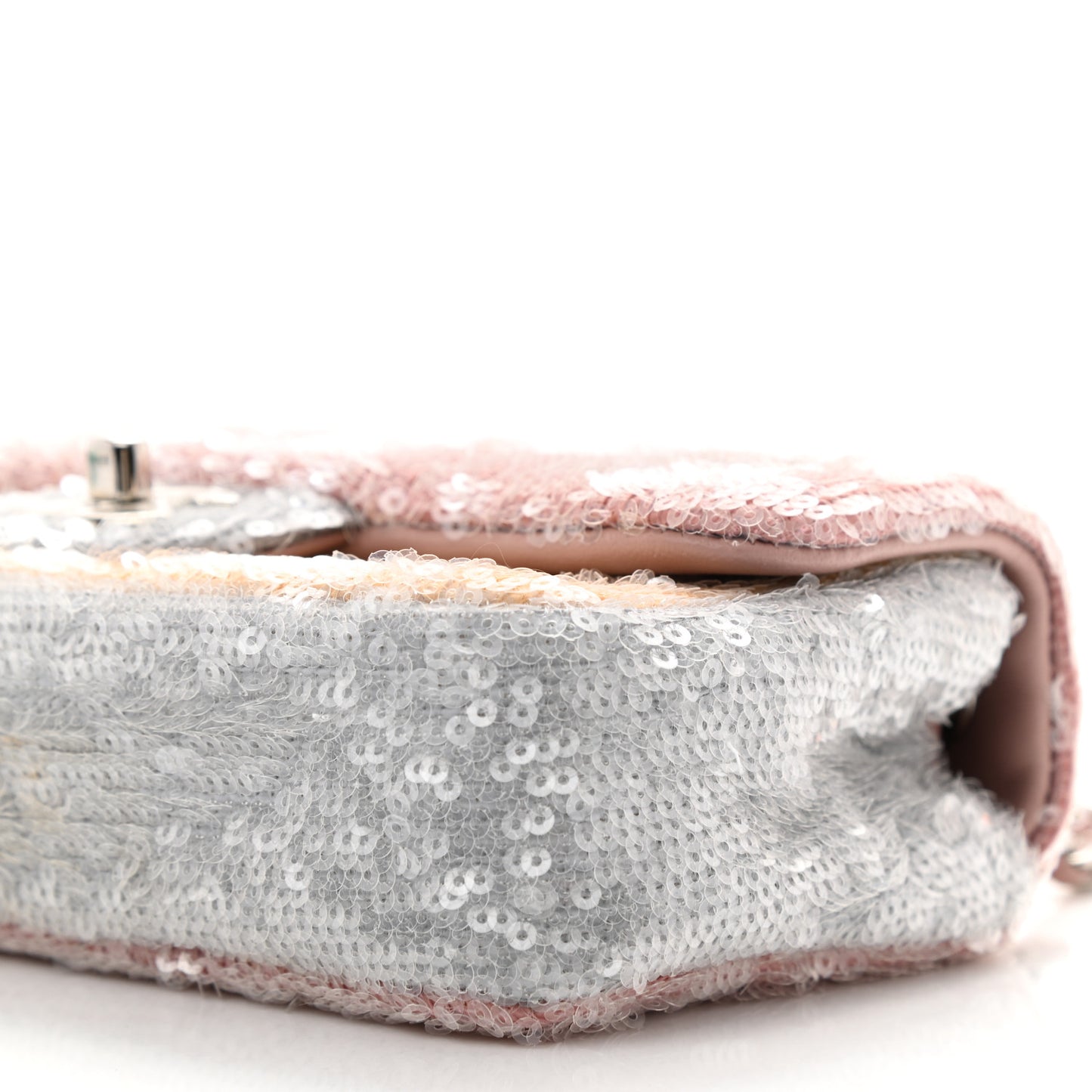 Sequin Mini Waterfall Flap Pink Blue Yellow