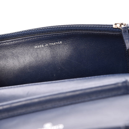 Chanel Lambskin Quilted Wallet On Chain WOC Blue 12 of 16