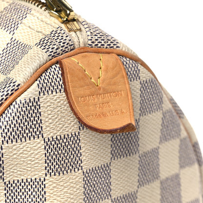 Louis Vuitton Damier Azur Speedy 30 6 of 10