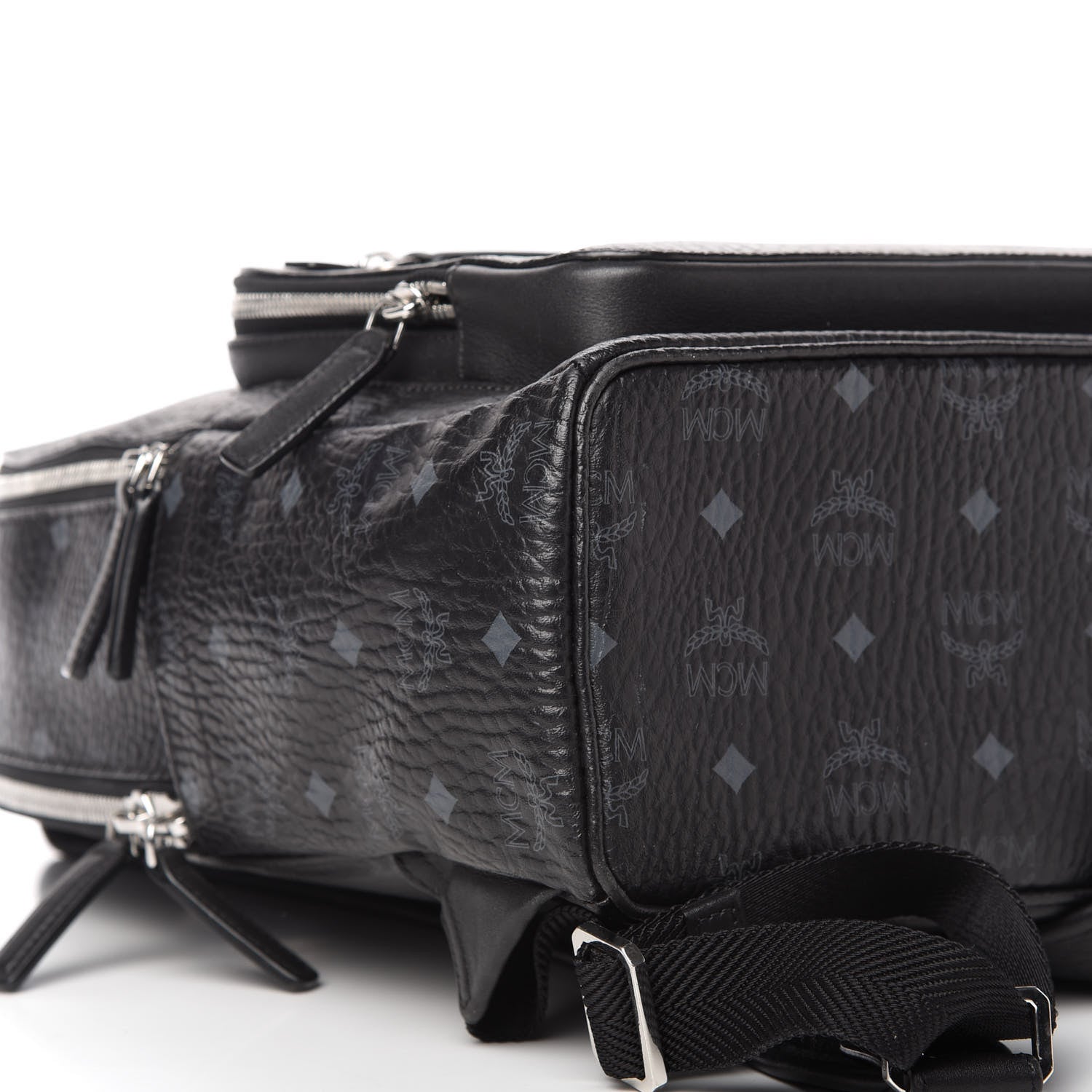 MCM Visetos Medium Stark Backpack Black 6 of 9