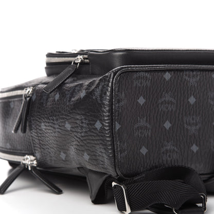 MCM Visetos Medium Stark Backpack Black 6 of 9