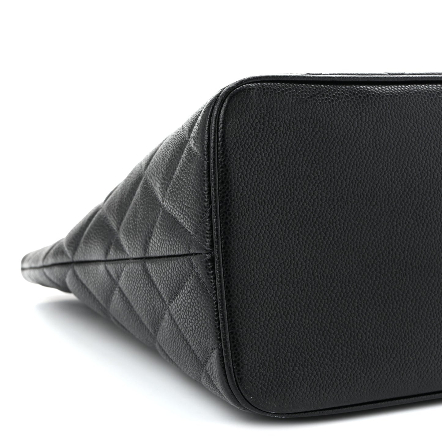 Caviar Quilted Medallion Tote Black