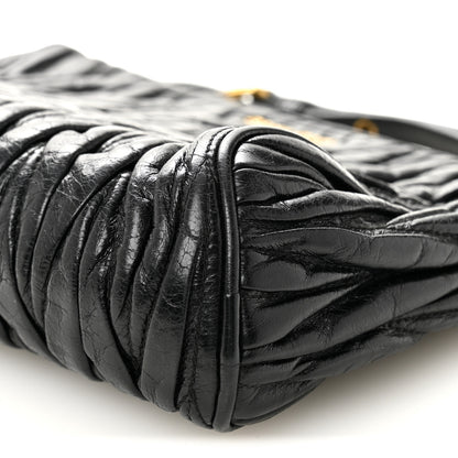 Miu Miu Nappa Matelasse Lux Shoulder Bag Black 19 of 19