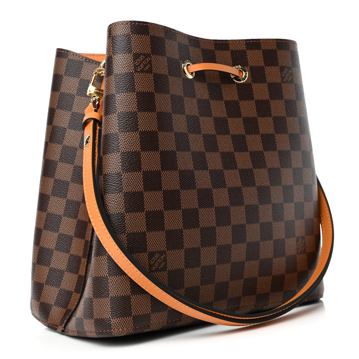Louis Vuitton Damier Ebene Neonoe MM Safran 2 of 4
