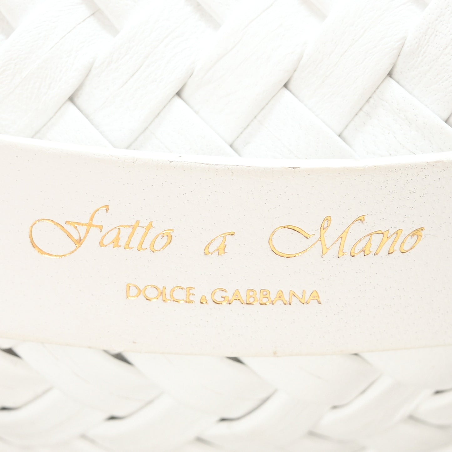 Nappa Woven Small Devotion Envelope Shoulder Bag White