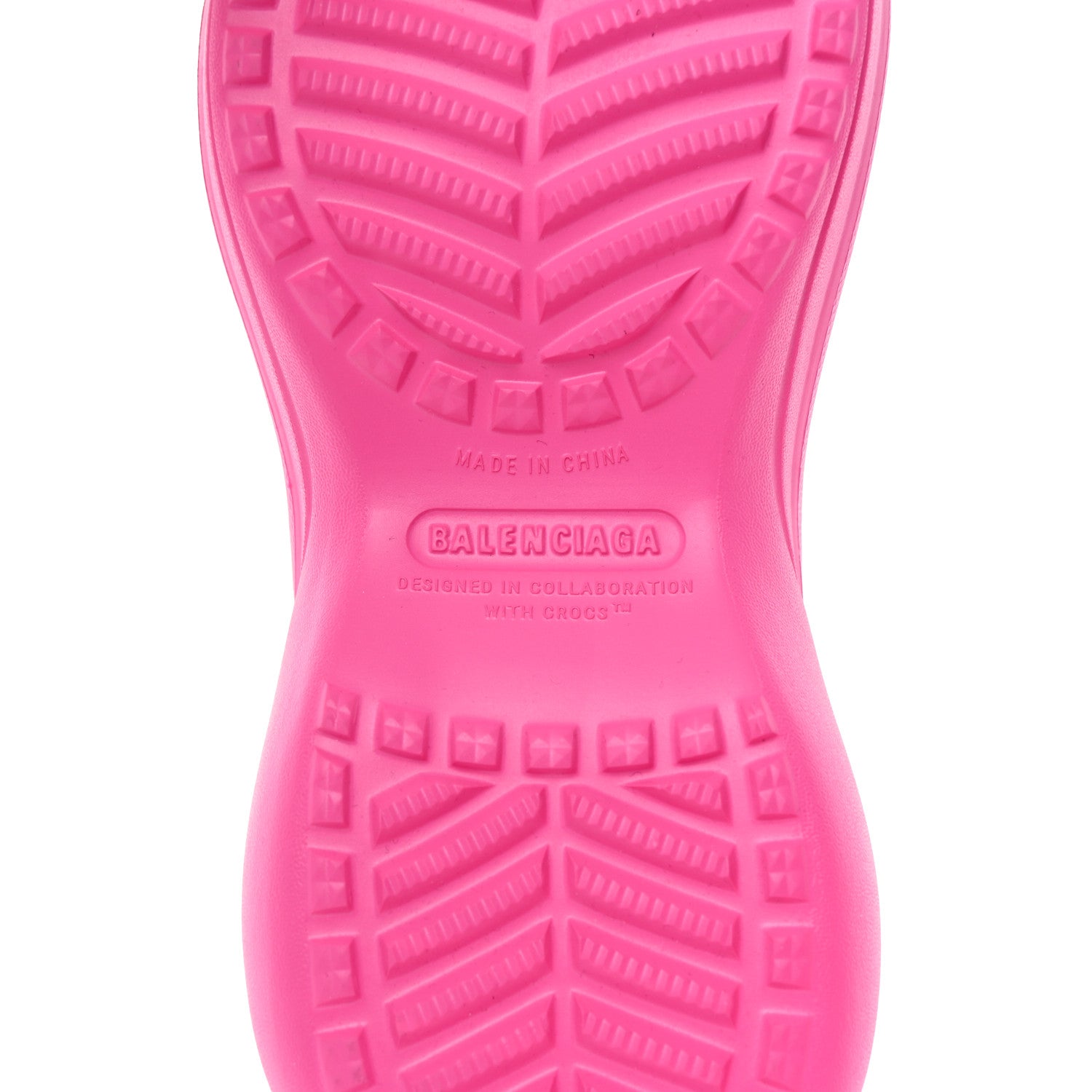 Balenciaga X CROCS Rubber Womens Pool Slides 38 Pink 6 of 10