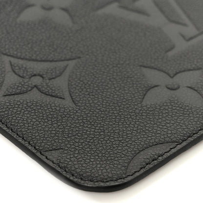 Louis Vuitton Empreinte Monogram Giant Neverfull MM Pochette Black 8 of 9