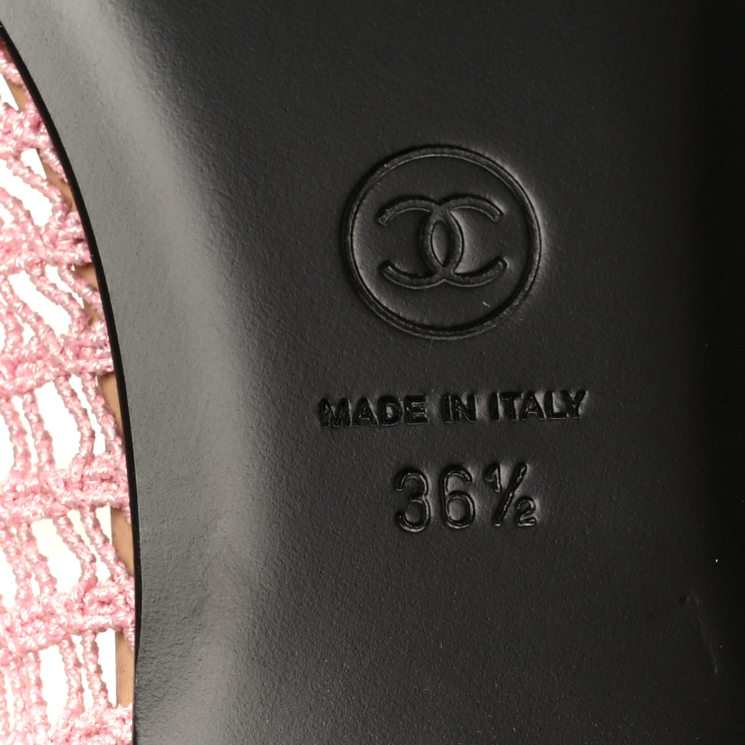 Chanel Raffia Cap Toe Ballerina Flats 36.5 Pink Beige 8 of 10