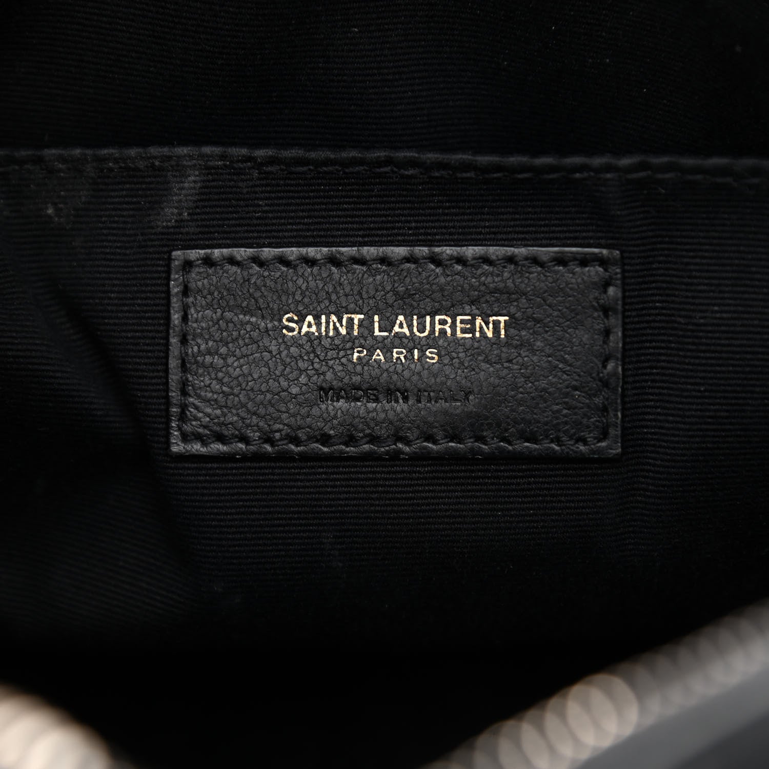 Saint Laurent Calfskin Matelasse Monogram Lou Camera Bag Black 6 of 10