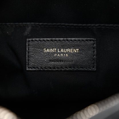 Saint Laurent Calfskin Matelasse Monogram Lou Camera Bag Black 6 of 10