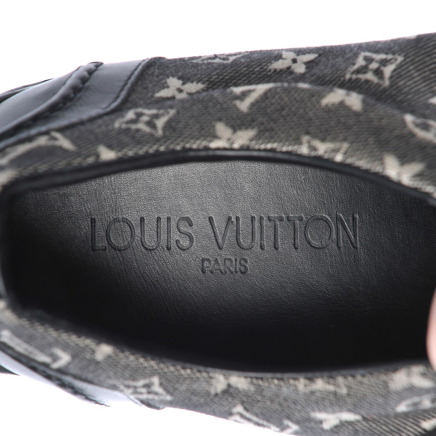 Louis Vuitton Mini Lin Monogram Sneakers 40 Black 11 of 12