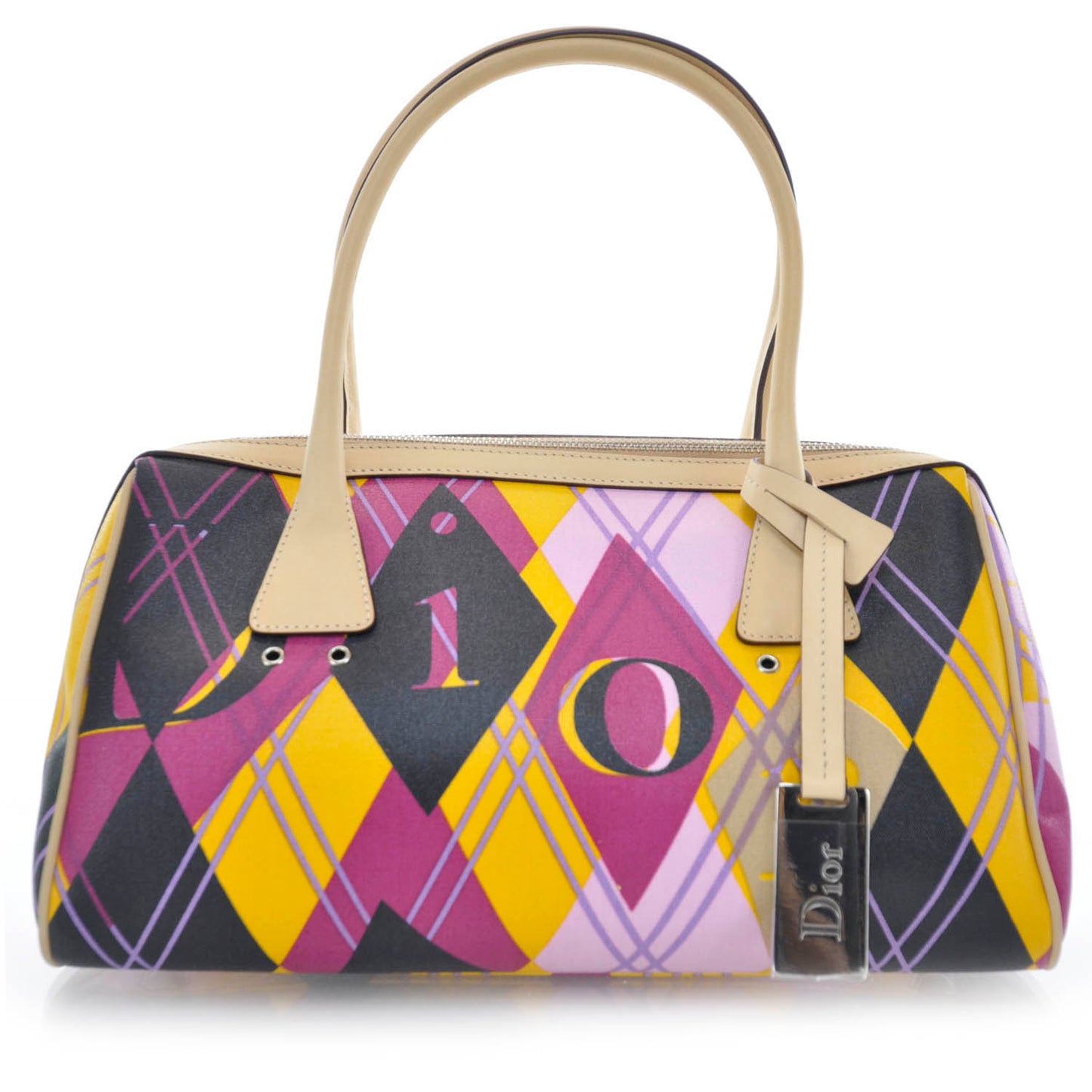 Coated Canvas Argyle Golf Satchel