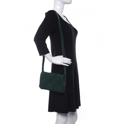 Bottega Veneta Lambskin Maxi Intrecciato Cassette Crossbody Bag Raintree Green 2 of 8
