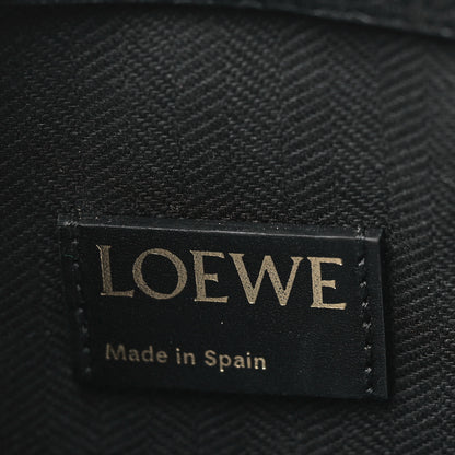 Loewe Calfskin Embossed Repeat T Pouch Black 6 of 10