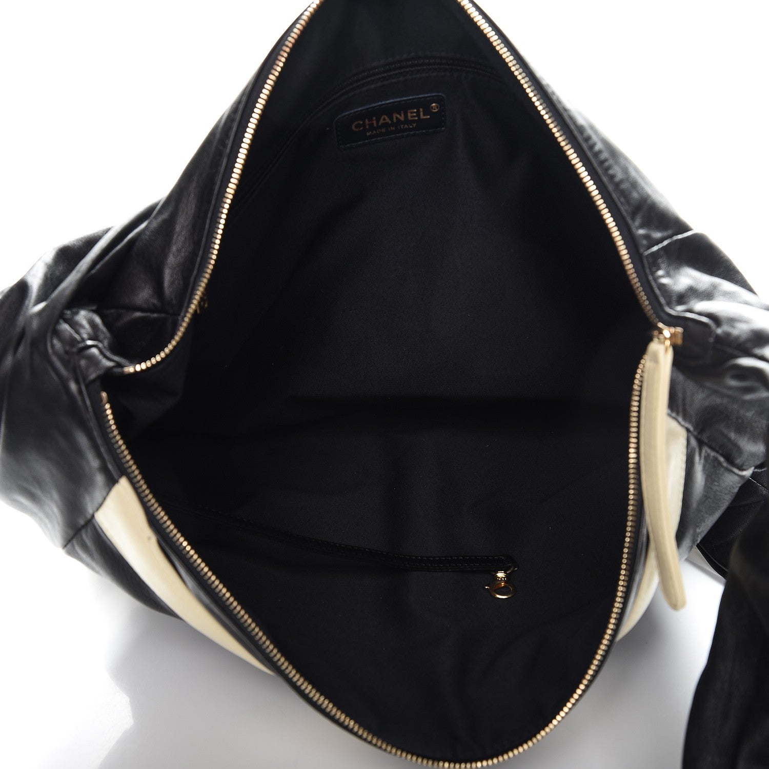 Chanel Lambskin Large Girl Bag Black Beige 5 of 8