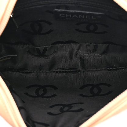 Chanel Calfskin Quilted Cambon Pochette Beige Black 5 of 13